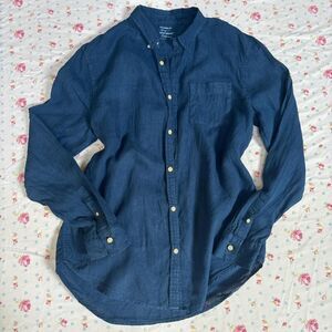 Lucky-brand Women's Blue and Navy Shirt